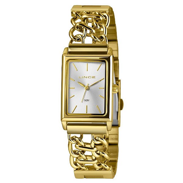 Relógio Feminino Lince Dourado LQG4798L23 S1KX