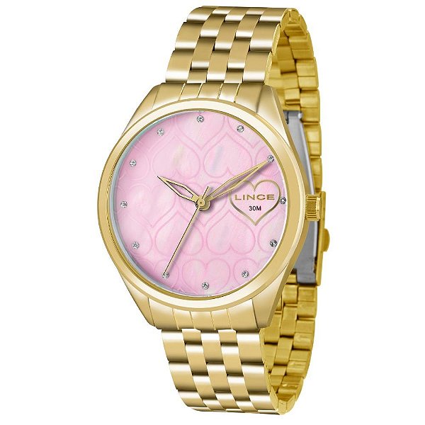 Relógio Feminino Lince Dourado LRG4345L R1KX