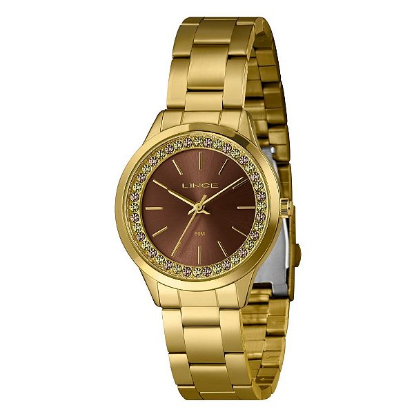 Relógio Feminino Lince Dourado LRG4736L38 N1KX