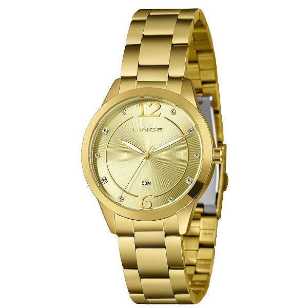 Relógio Feminino Lince Dourado LRG4812L38 C2KX