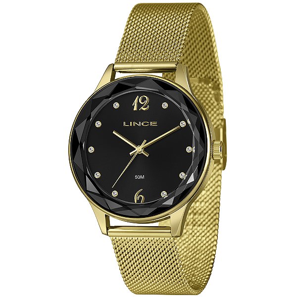 Relógio Feminino Lince Dourado LRG4826L40 P2KX