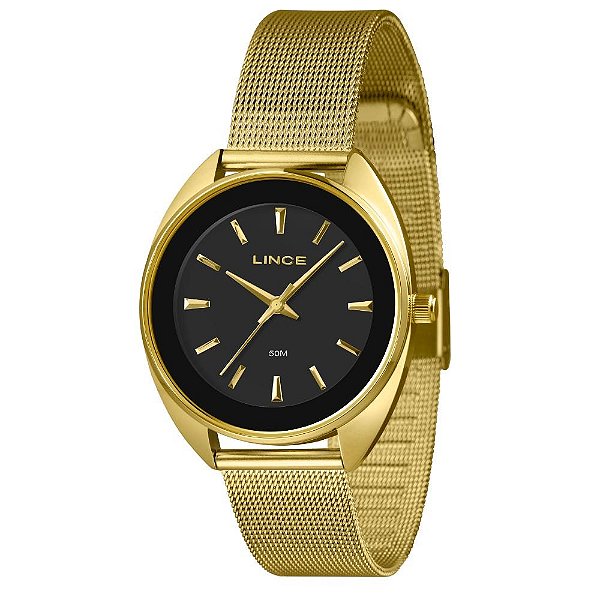 Relógio Feminino Lince Dourado LRGJ175L38 P1KX