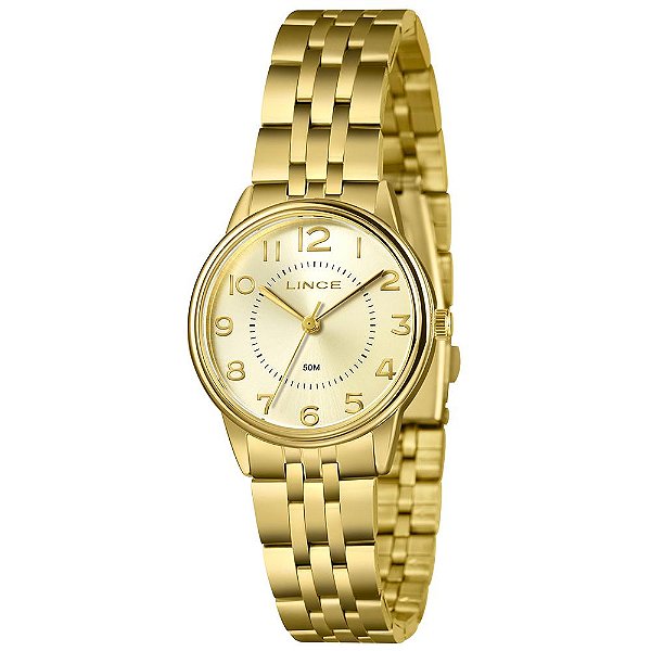 Relógio Feminino Lince Dourado LRGM027L32 B2KX