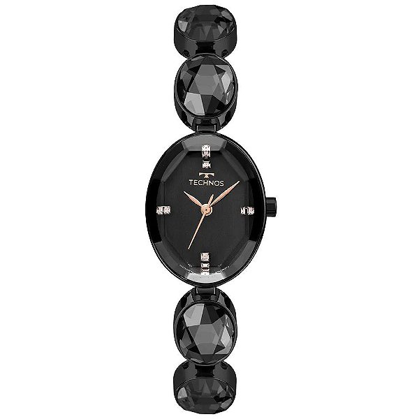 Relógio Technos Feminino Crystal Preto - 2036NBR/1P