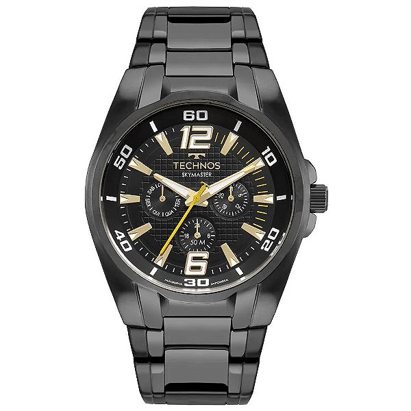 Relógio Technos Masculino Skymaster Preto - 6P79CF/1P