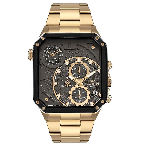 Relógio Technos Masculino Legacy Dourado - JS152MAQAA/1P