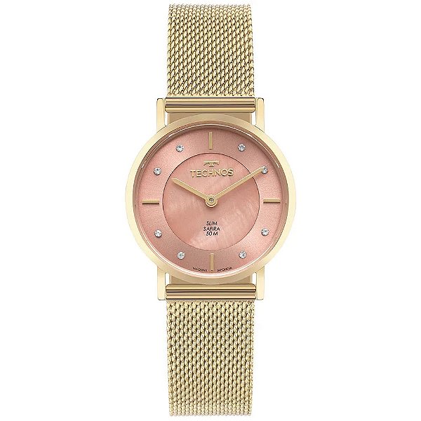 Relógio Technos Feminino Slim Dourado - 2025LTX/1T