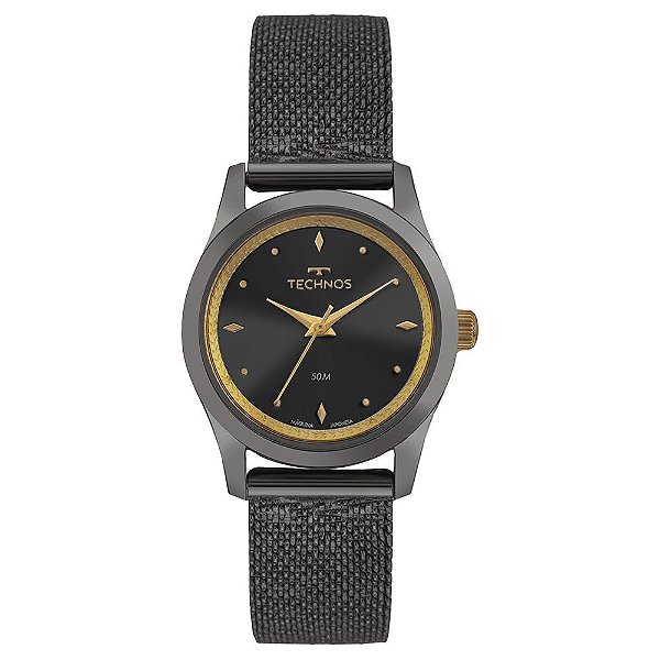 Relógio Technos Feminino Brilho Grafite - 2035NDZ/1P