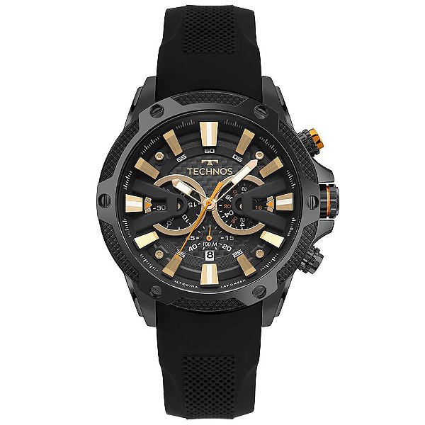 Relógio Technos Masculino Ts Carbon Preto - JS25BCV/2P