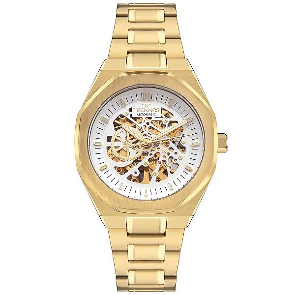 Relógio Technos Masculino Automático Dourado - G3265BB/1K