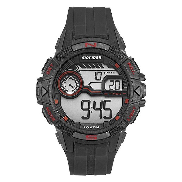 Relógio Mormaii Masculino Wave Preto - MO5007/8R