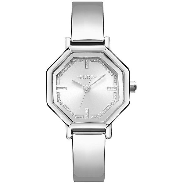 Relógio Euro Feminino Bangle Lux Prata - EU2035ZAA/5K