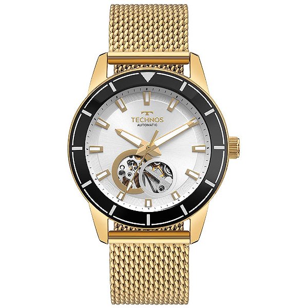 Relógio Technos Masculino Automático Dourado - G3266ZHAA/1K