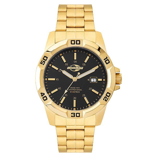 Relógio Mormaii Masculino Steel Basic Dourado - MO2317AI/1P