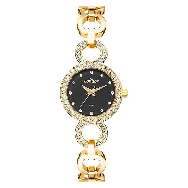 Relógio Condor Feminino Bracelete Dourado - CO2035NVG/5P