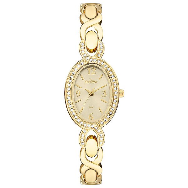 Relógio Condor Feminino Bracelete Dourado - CO2035NVI/5K