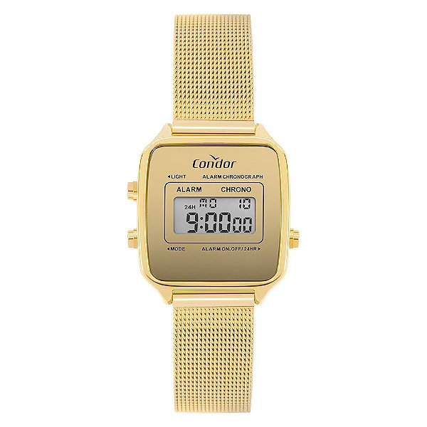 Relógio Condor Feminino Digital Dourado - COJHS512BAF/4D