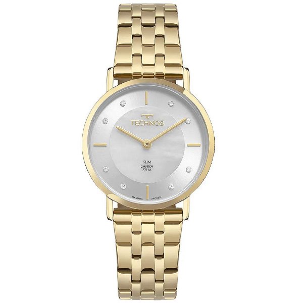 Relógio Technos Feminino Slim Dourado - 2025LUB/1K