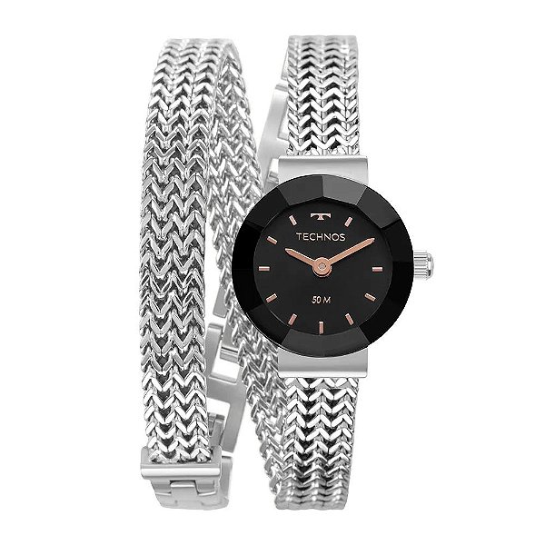 Relógio Technos Feminino Mini Prata - 5Y20LU/1P