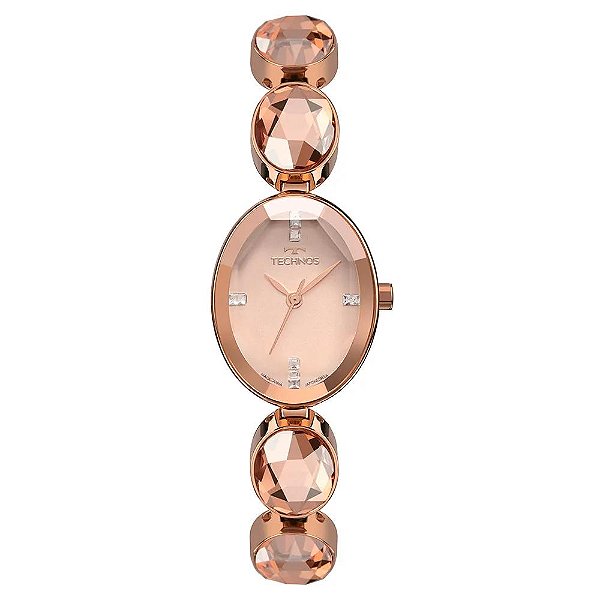 Relógio Technos Feminino Crystal Rosé 2036MTW/1J