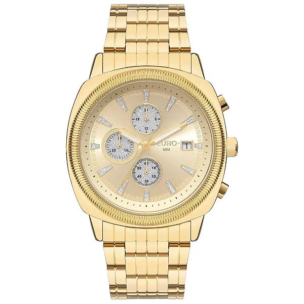 Relógio Euro Feminino Multiglow Dourado - EUJS15AA/4D
