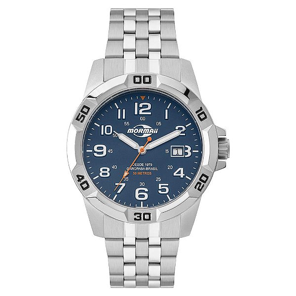 Relógio Mormaii Masculino Steel Basic Prata - MO2317AD/1A