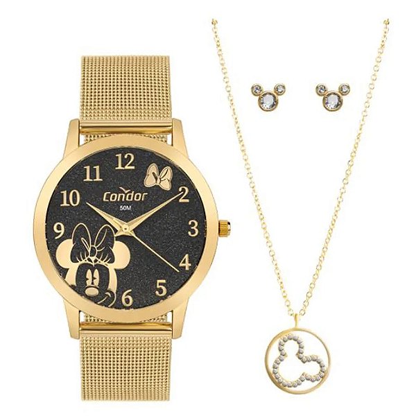 Kit Relógio Condor Feminino CO2035NGI/K4P