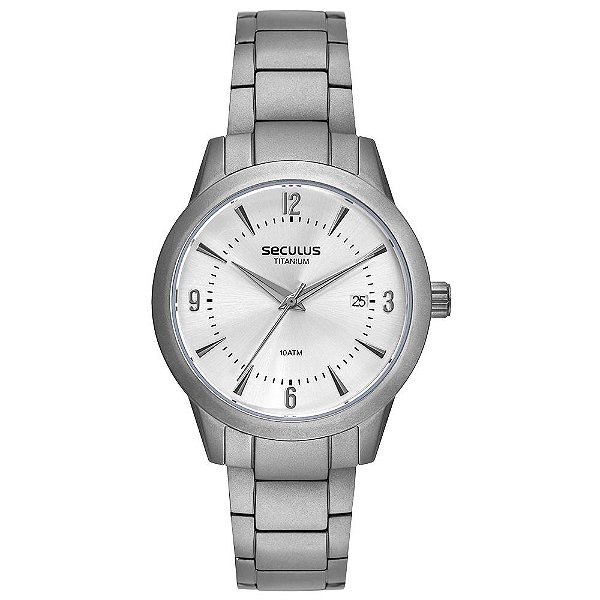 Relógio Seculus Masculino 44250G0SVNT1 Titânio
