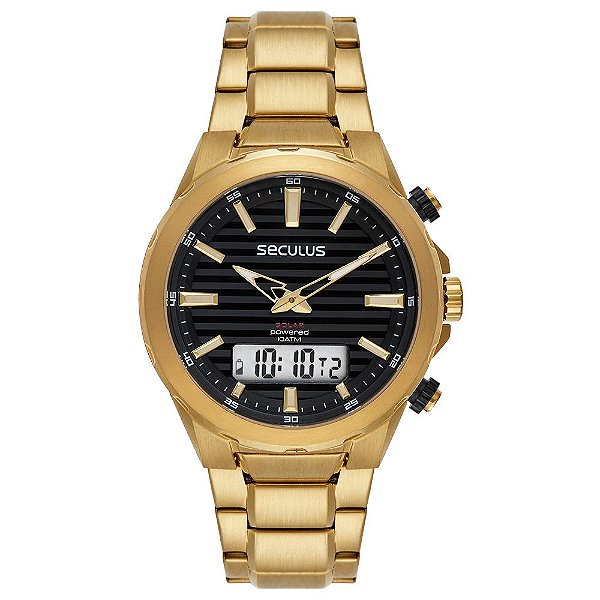 Relógio Seculus Masculino Anadigi 77292GPSVDA2 Solar
