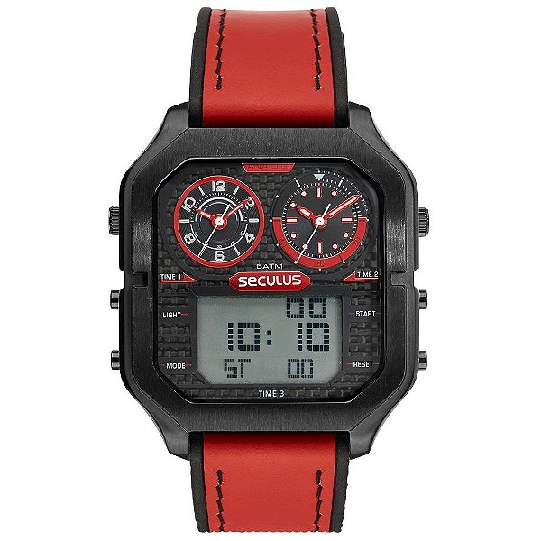 Relógio Seculus Masculino Anadigi 77304GPSVPU1