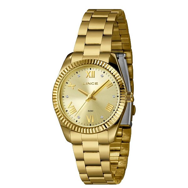 Relógio Lince Feminino Dourado LRGJ170L36 C3KX