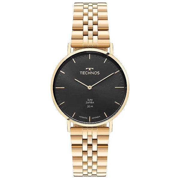 Relógio Technos Masculino Slim Dourado - 2025LUI/1P