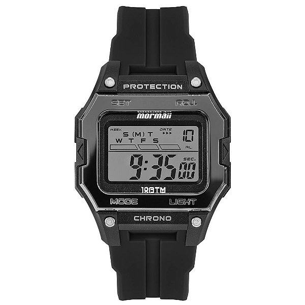 Relógio Mormaii Masculino Action Preto - MO1216A/8P