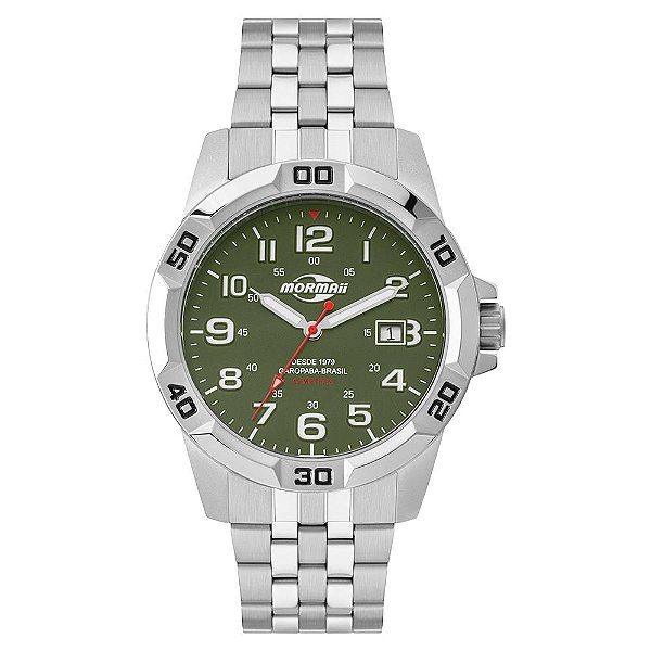 Relógio Mormaii Masculino Steel Basic Prata - MO2317AD/1V