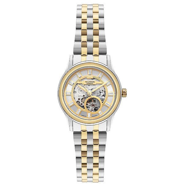 Relógio Technos Automático Feminino Skeleton 6T28AA/1K