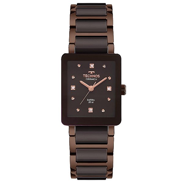 Relógio Technos Feminino Ceramic Sapphire 2035NFC/2M