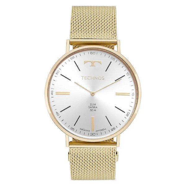Relógio Technos Masculino Slim Dourado - 2025LTZ/1C