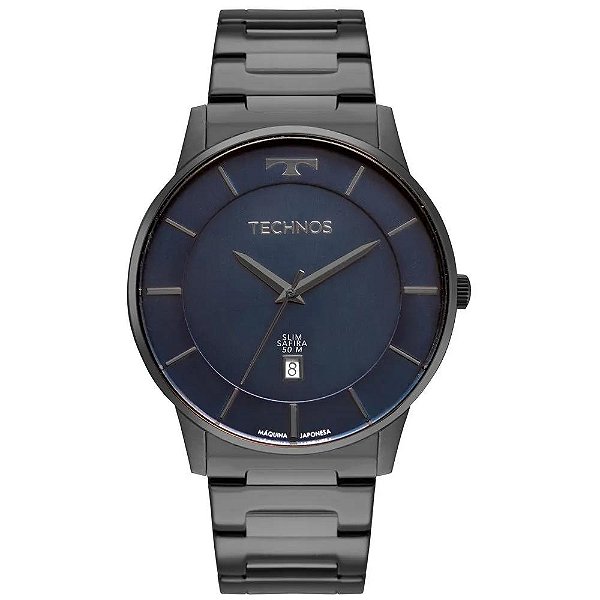 Relógio Technos Masculino Slim Grafite - GM10YZ/1A