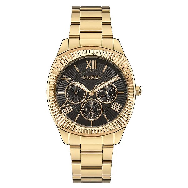 Relógio Euro Unissex Multiglow Dourado - EU6P29AJE/4P