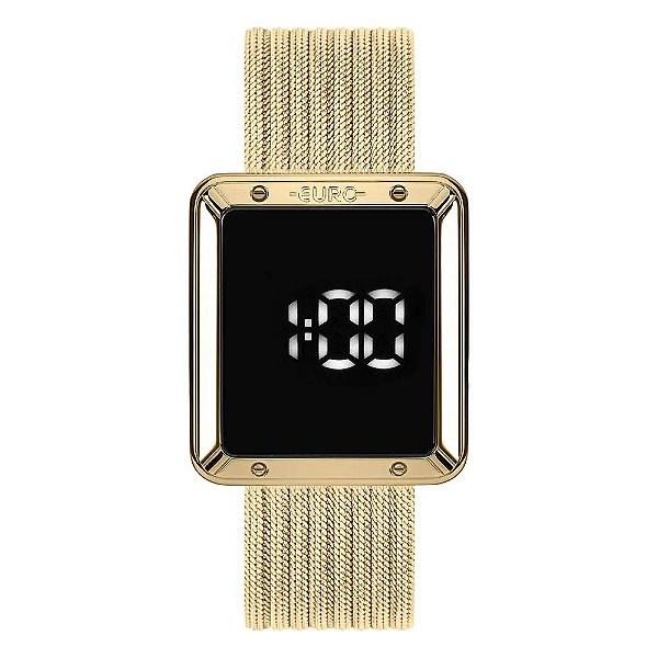 Relógio Euro Feminino Ff Led Dourado - EUBJ3937AA/4F