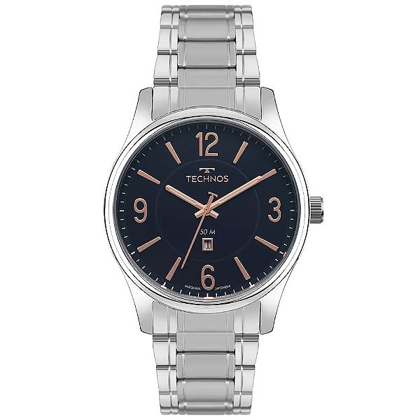 Relógio Technos Masculino Steel Prata – 2115TZC/1A