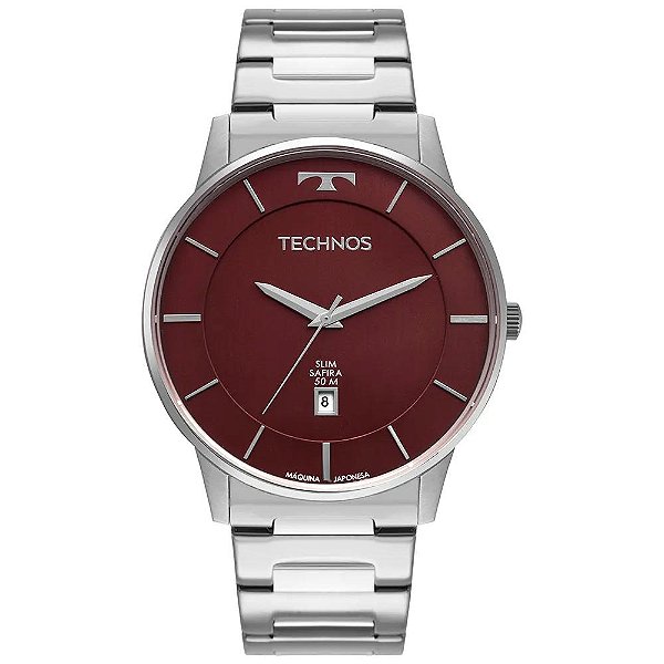 Relógio Technos Masculino Slim Prata - GM10YQ/1N