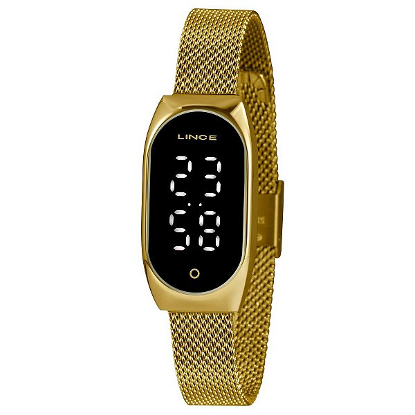 Relógio Lince Feminino Digital Dourado – LDG4642L-PXKX