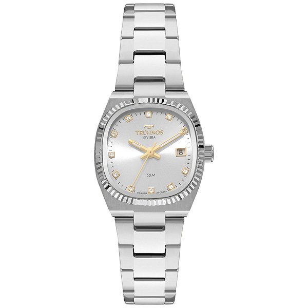 Relógio Technos Feminino Riviera Prata - GL12AA/1K
