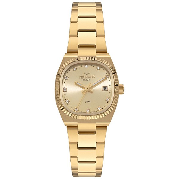 Relógio Technos Feminino Riviera Dourado - GL12AB/1X