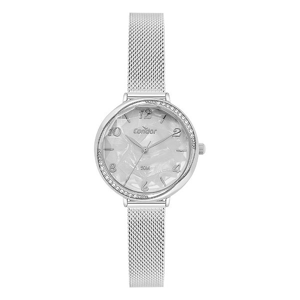 Relógio Condor Feminino Elegante Prata – CO2035NZW/4K