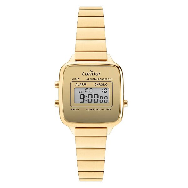 Relógio Condor Feminino Digital Dourado - COJHS512BAH/4D