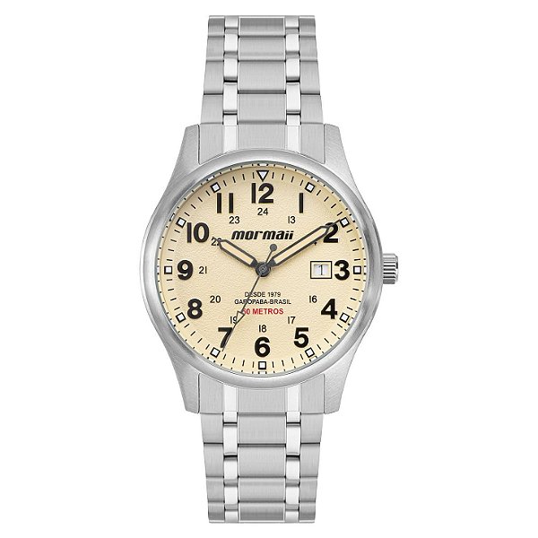 Relógio Mormaii Masculino Steel Basic Prata - MO2115BT/1X