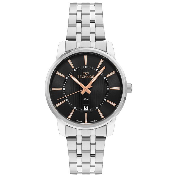 Relógio Technos Masculino Executive Prata - 2115UDO/1P