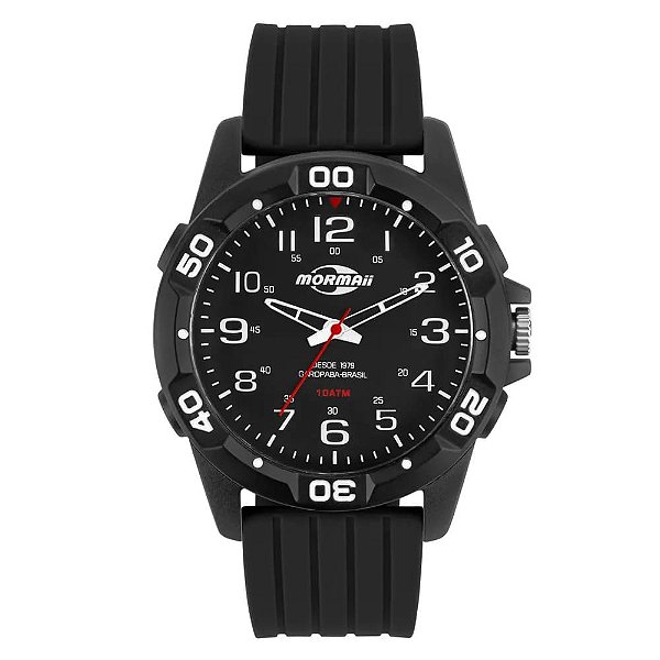 Relógio Mormaii Masculino Casual Preto - MOPC21JALO/8R